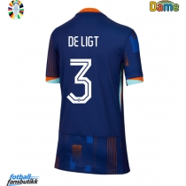 Nederland Matthijs de Ligt #3 Bortedrakt Dame EM 2024 Kortermet